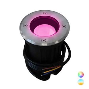 Letsleds Smart LED grondspot GU10 4Watt RGBW rond RVS IP65 MiLight-MiBoxer