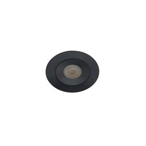 Letsleds Alpha LED mini spot 3Watt rond ZWART IP68 dimbaar