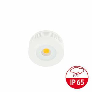 Letsleds LED mini opbouwspot WIT IP65 5Watt rond dimbaar