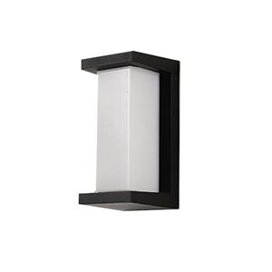 Letsleds Wandlamp LED 12Watt ZWART 230Volt IP65