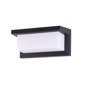 Letsleds Wandlamp LED 12Watt ZWART 230Volt IP65