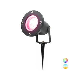Letsleds Wi-Fi LED tuinspot prikspot ZWART 220/230Volt IP65 RGB CCT