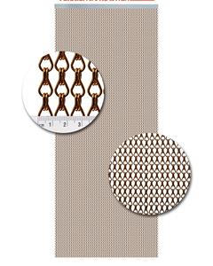 Vliegengordijnen Expert Vliegengordijn Aluminium Bruin - 90cm x 210cm