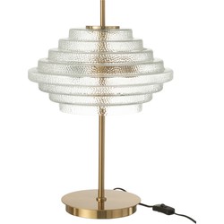J-Line  Tafellamp Led Goud Metaal|glas Doorschijnend - 54x36x36cm