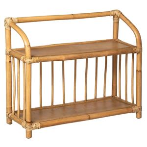 Atmosphera Opbergrekje 2-laags met planken - rotan - 60 x 20 x 50 cm - meubels -