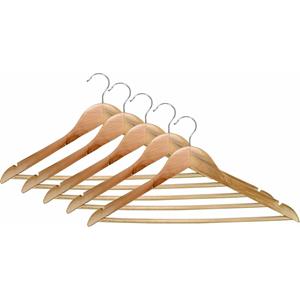 Benson Kledinghangers/klerenhangers - 5x - hout - 45 x 24 cm -