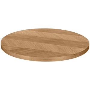 Vega Tafelblad Pescaro rond; 80 cm (Ø); eiken/naturel; rond