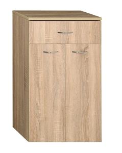 Aqualine Zoja/Keramia Fresh lage opslagkast 50x78cm oak platin