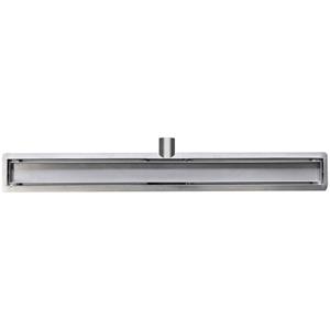 Wiesbaden Douchegoot met Tegelrooster en Flens - 80x7cm - RVS