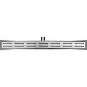 Wiesbaden 3e Generatie Douchegoot met Flens en Rooster - 110x7cm - RVS