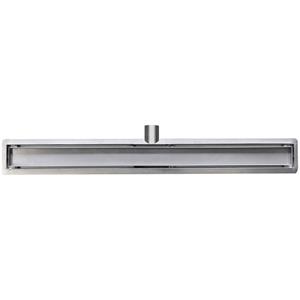 Wiesbaden Douchegoot met Tegelrooster en Flens - 100x7cm - RVS