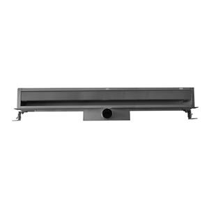 Wiesbaden Muurgoot met Flens - 80x7cm - RVS