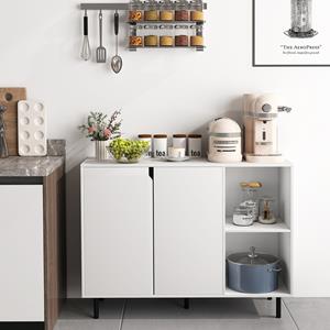 Costway 106cm Keuken Dressoir Moderne Opbergkast met 2 Deuren en Verstelbare Planken Anti-Kantelkit Koffiebar Kast voor Keuken Hal Eetkamer