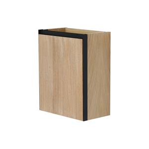 Boss & Wessing Fonteinkast BWS Elements 40x21,8 cm Naturel Eik / Mat Zwart