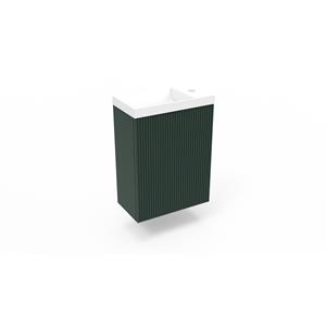 Arcqua Fonteinkast Highland Green  Ridge 40x55x28 cm Incl. Fontein Glans Wit Zonder Overloop
