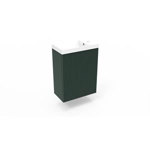 Arcqua Fonteinkast Highland Green  Ridge 40x55x28 cm Incl. Fontein Mat Wit Met Overloop