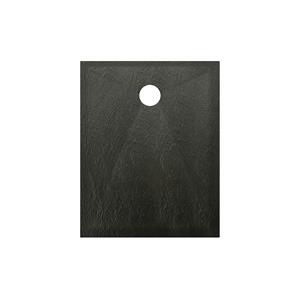 Allibert Mara Douchebak - 100x80- Zwart- Steen Effect