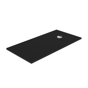 Allibert  Douchebak - Karbon 180 X 90 Cm - Polybeton - Zwart