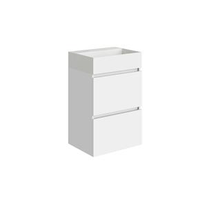 Boss & Wessing Fonteinkast BWS Melina 45 cm Glans Wit Met Wastafel Glans Wit