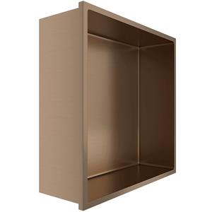 BES LED Inbouwnis - Leoni Nima - 30x30x10cm - Geborsteld Koper