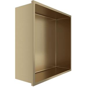 BES LED Inbouwnis - Leoni Nima - 30x30x10cm - Geborsteld Goud