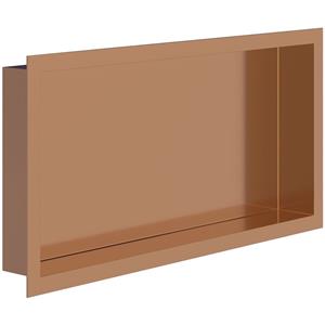 BES LED Inbouwnis - Leoni Prim - 30x60x7cm - Geborsteld Koper