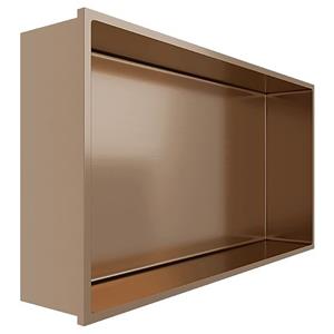 BES LED Inbouwnis - Leoni Nima - 30x60x10cm - Geborsteld Koper