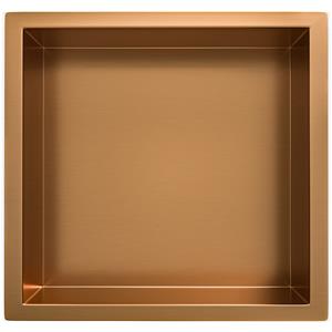 Wiesbaden Demis Inbouwnis - 30x30x7cm - Geborsteld Brons Koper