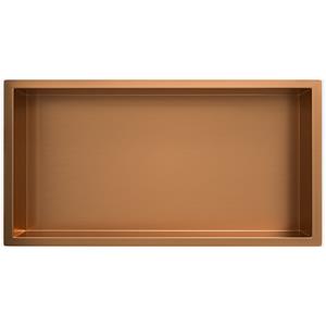 Wiesbaden Demis Inbouwnis - 30x60x10cm - Geborsteld Brons Koper