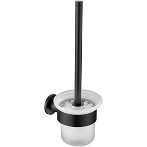 BES LED WC Borstel met Houder - Toiletborstelhouder - Leoni Rimbo - Rond - Mat Zwart