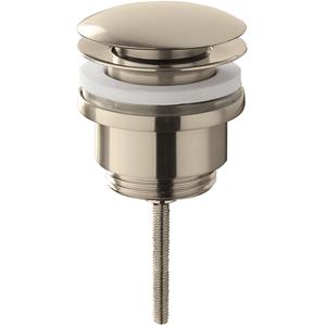 Wiesbaden Caral Clickwaste Afvoerplug - 5/4inch - Geborsteld Staal