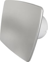 Whisper Badkamer/toilet ventilator - met timer & vochtsensor - Ø125mm - bold-line RVS