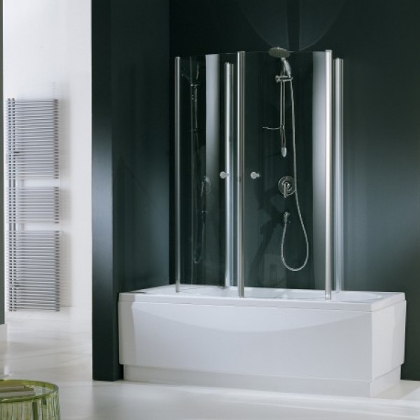 <QuerySet [<AttributeOption: Novellini>]> Badcabine Novellini Aurora 4, 70 cm met mat chroom  profiel