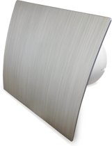Whisper Badkamer/toilet ventilator - met timer & vochtsensor - Ø125mm - zilver
