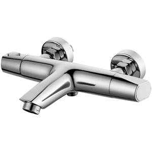 BES LED Thermostatische Bad/Douchekraan - Leoni Tina - Chroom