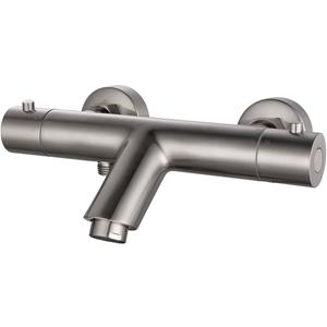 Xellanz Rio Thermostatische Badmengkraan - 15cm - Geborsteld Staal