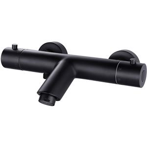 Xellanz Rio Thermostatische Badmengkraan - 15cm - Mat Zwart