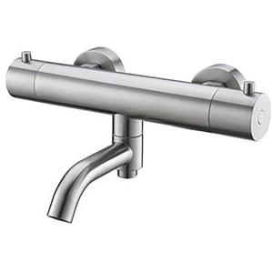 Wiesbaden 304 Thermostatische Badmengkraan - 15cm - RVS