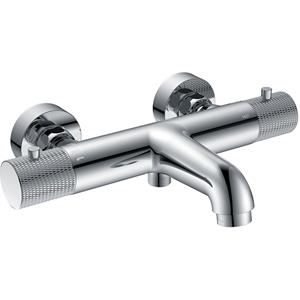 Wiesbaden Ribbd Thermostatische Badmengkraan - 15cm - Chroom