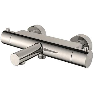 Wiesbaden Style Thermostatische Badmengkraan - Cooltouch - Geborsteld Staal