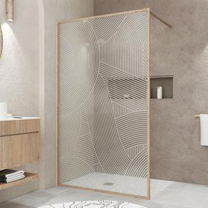 Aurlane Japandi - Inloop Douchewand -120x200 - Rond Patroon