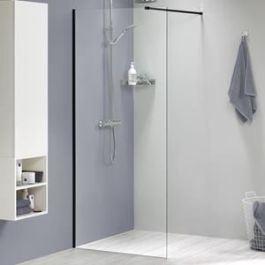 Sealskin  Inloopdouche - Complete Set Mix & Match 98 X 200cm - Zwart Profiel - 8 Mm Helder Glas