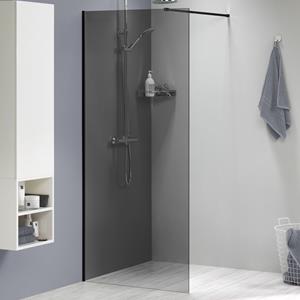 Sealskin  Inloopdouche - Complete Set Mix & Match 98 X 200cm - Zwart Profiel - 8 Mm Rookglas