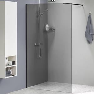 Sealskin  Inloopdouche - Complete Set Mix & Match 118 X 200cm - Zwart Profiel - 8 Mm Rookglas