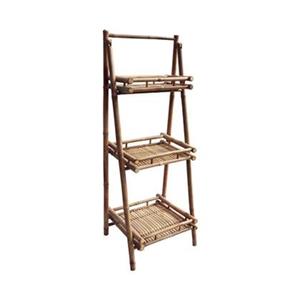 Sweeek  Bamboe boekenplank met 3 niveaus
