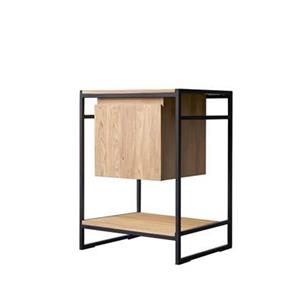 Tikamoon  Michal - Badmeubel van massief teakhout en metaal 60 cm