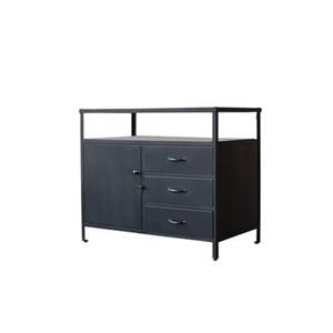 Tikamoon  Industriel - Massief mangohouten en metalen badmeubel 95 cm