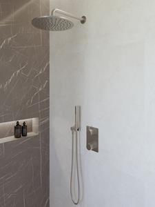 <QuerySet [<AttributeOption: Wiesbaden>]> Caral inbouwthermostaat compleet met hoofddouche 30 cm en staafhanddouche geborsteld staal