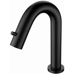 BES LED Toiletkraan - Fonteinkraan - Koudwaterkraan 1/2 - Leoni Coldy - Opbouw - RVS - Mat Zwart