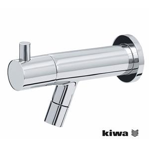 Wiesbaden Amador Fonteinkraan - Toiletkraan - Koudwaterkraan - Muurbevestiging - Kiwa - 1/2 - Chroom